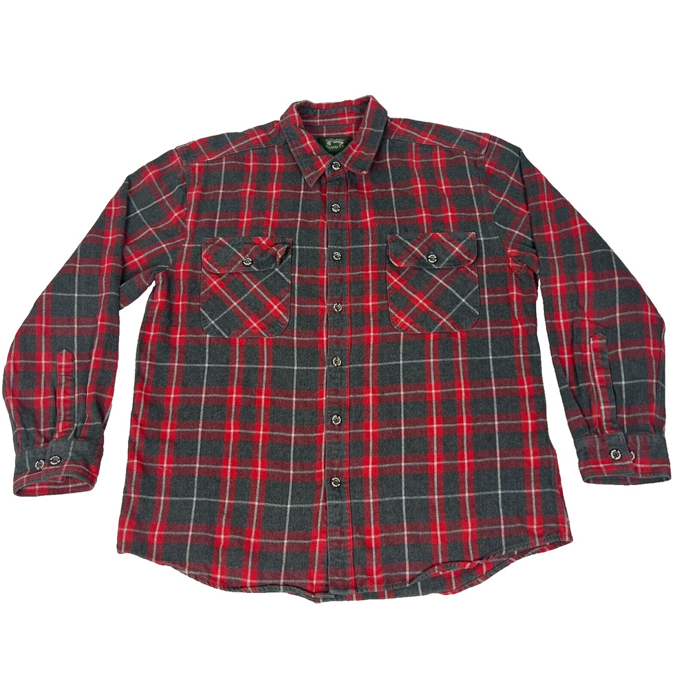 Stillwater Supply Co. Shirt Mens X-Large Plaid Flannel Work Long Sleeve Pockets